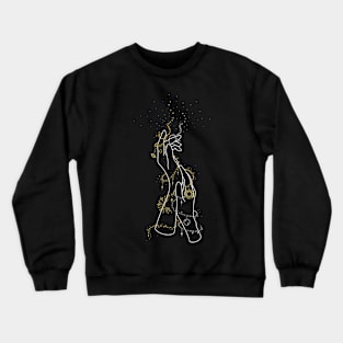 Hands with stars, planets, sun, moon Crewneck Sweatshirt